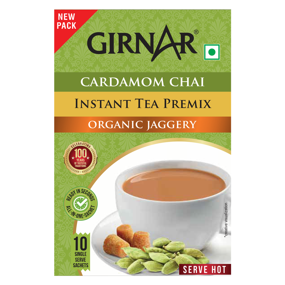 Girnar Instant Cardamom Chai Premix With Organic Jaggery