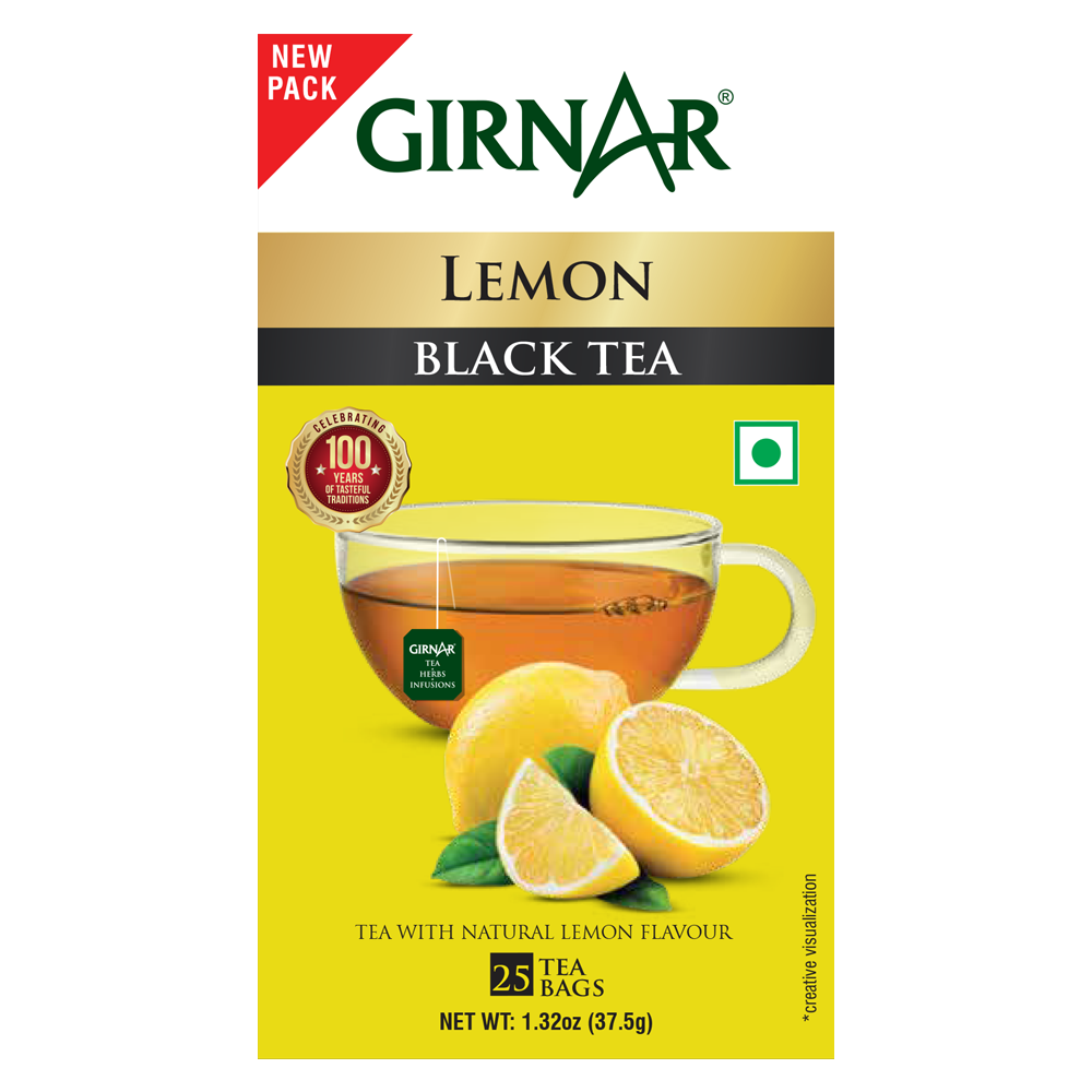Girnar Black Tea Bags - Lemon