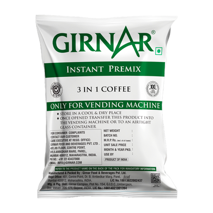 Girnar Instant Premix 3 In 1 Coffee (1kg Vending Pack)