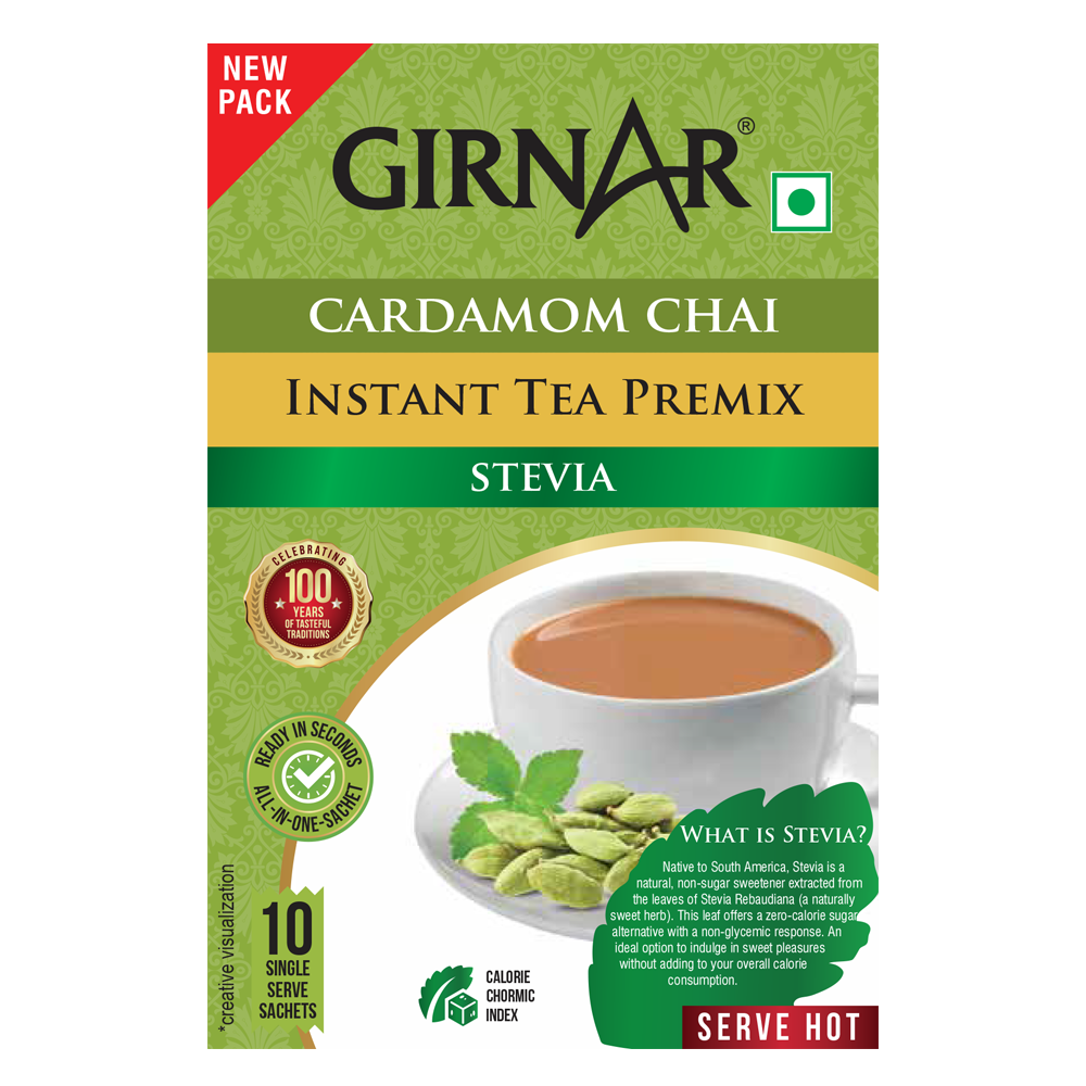 Girnar Instant Cardamom Chai Premix With Stevia