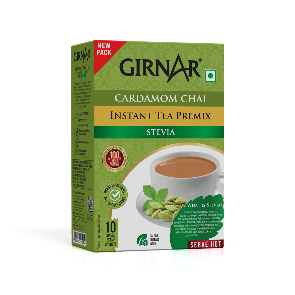 Girnar Instant Cardamom Chai Premix With Stevia