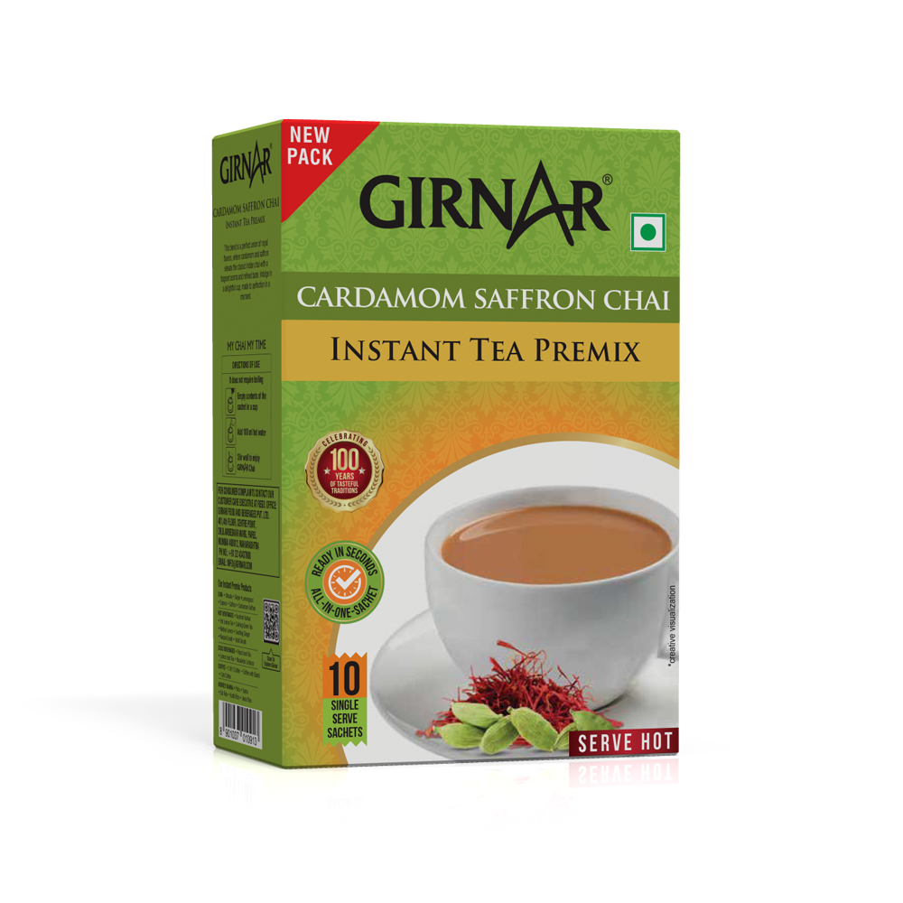 Girnar Instant Tea Premix With Cardamom-Saffron