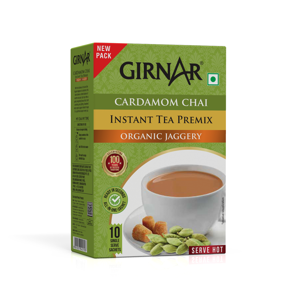 Girnar Instant Cardamom Chai Premix With Organic Jaggery
