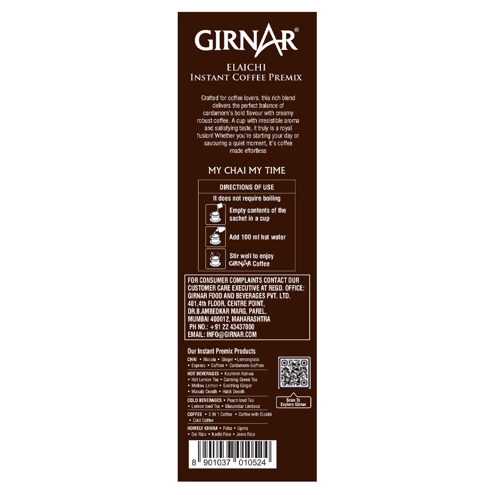 Girnar Instant Premix Coffee With Elaichi