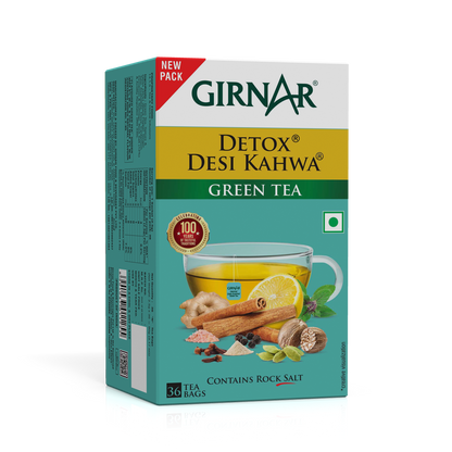 Girnar Green Tea Bags - Detox / Desi Kahwa