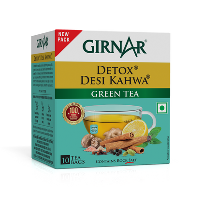 Girnar Green Tea Bags - Detox / Desi Kahwa