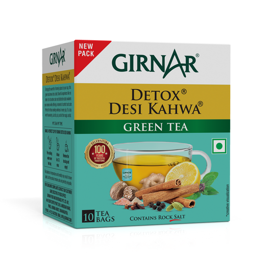 Girnar Green Tea Bags - Detox / Desi Kahwa