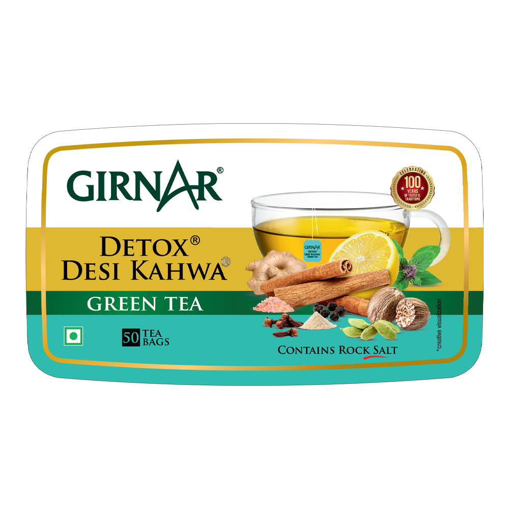 Girnar Green Tea Bags - Detox / Desi Kahwa