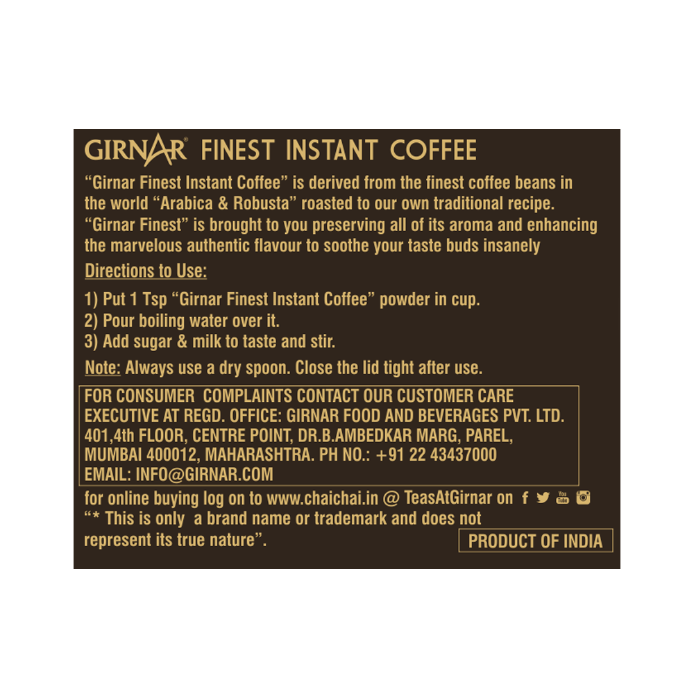 Girnar Finest Instant Coffee