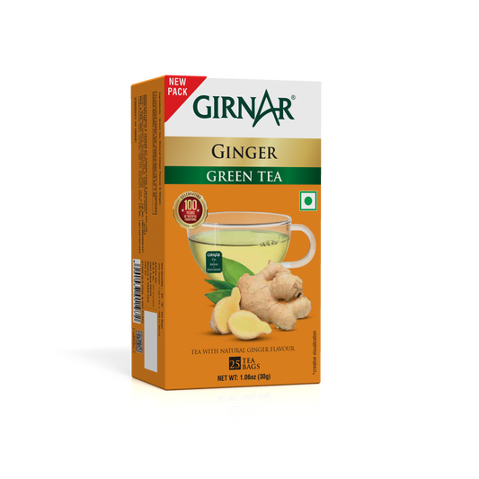 Girnar Green Tea Bags - Ginger