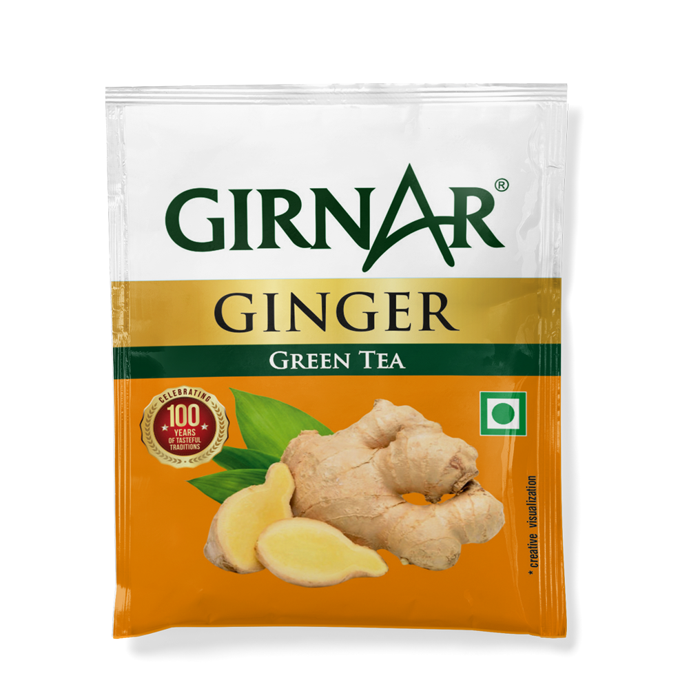 Girnar Green Tea Bags - Ginger