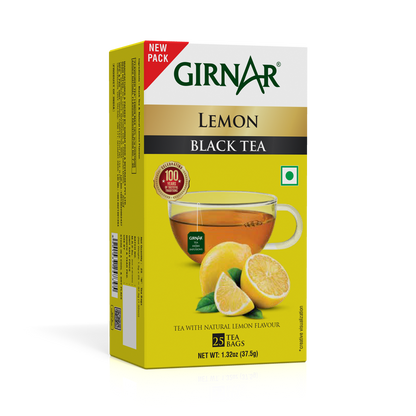 Girnar Black Tea Bags - Lemon