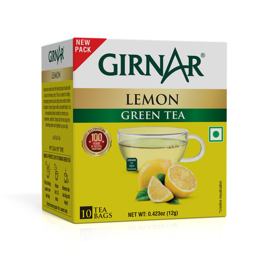 Girnar Green Tea Bags - Lemon