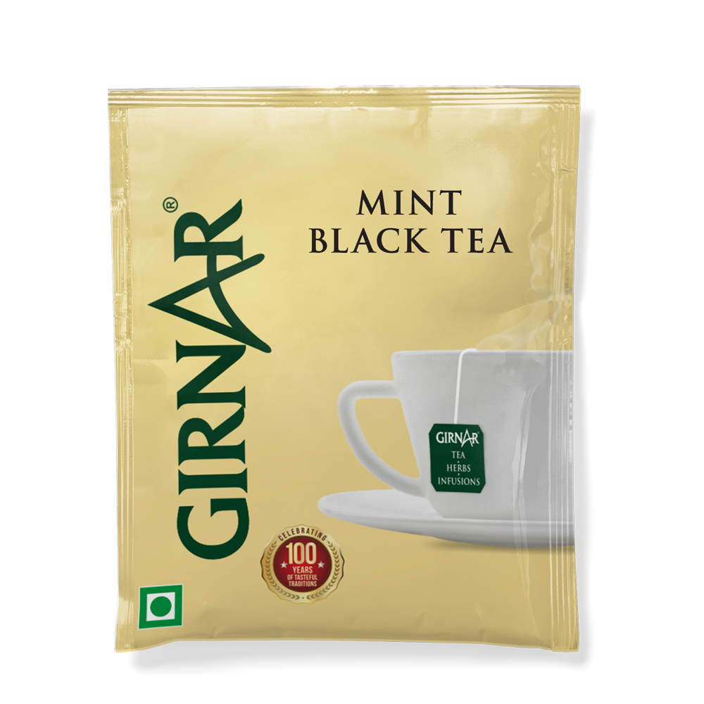 Girnar Black Tea Bags - Pudina
