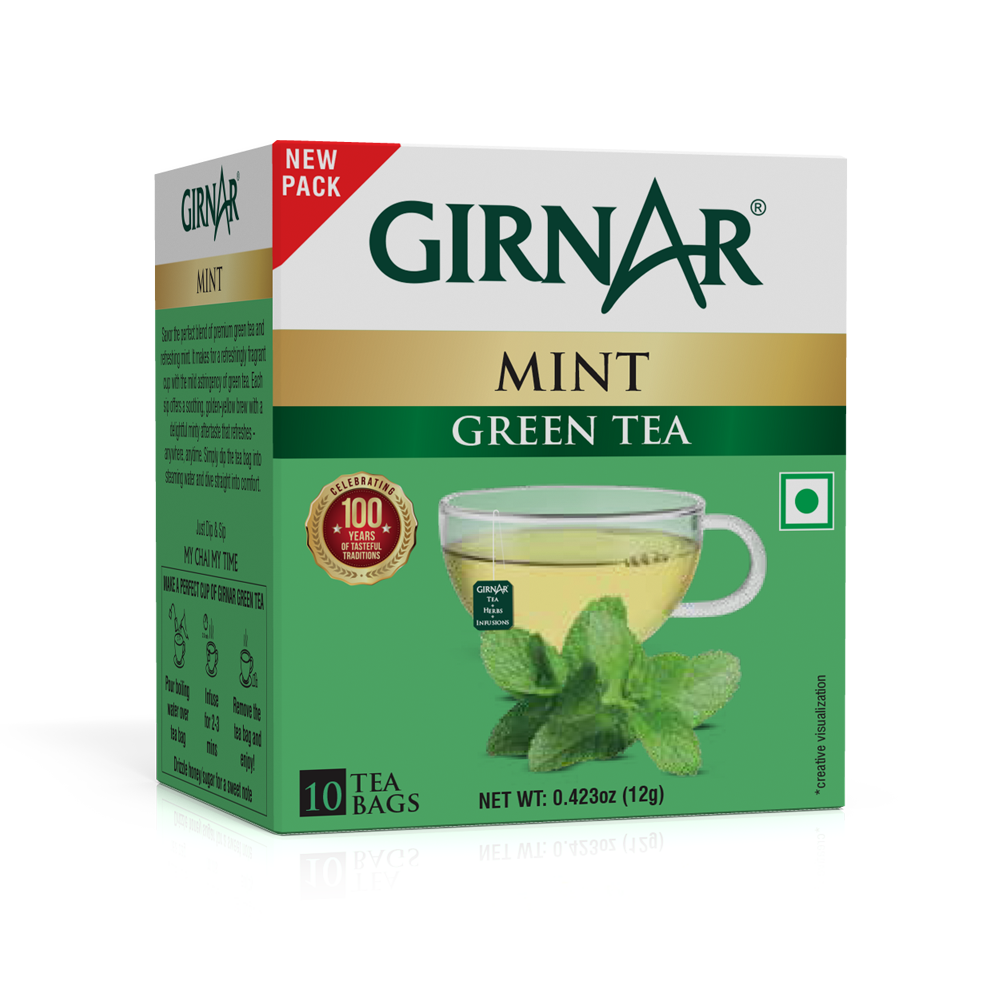 Girnar Green Tea Bags - Mint
