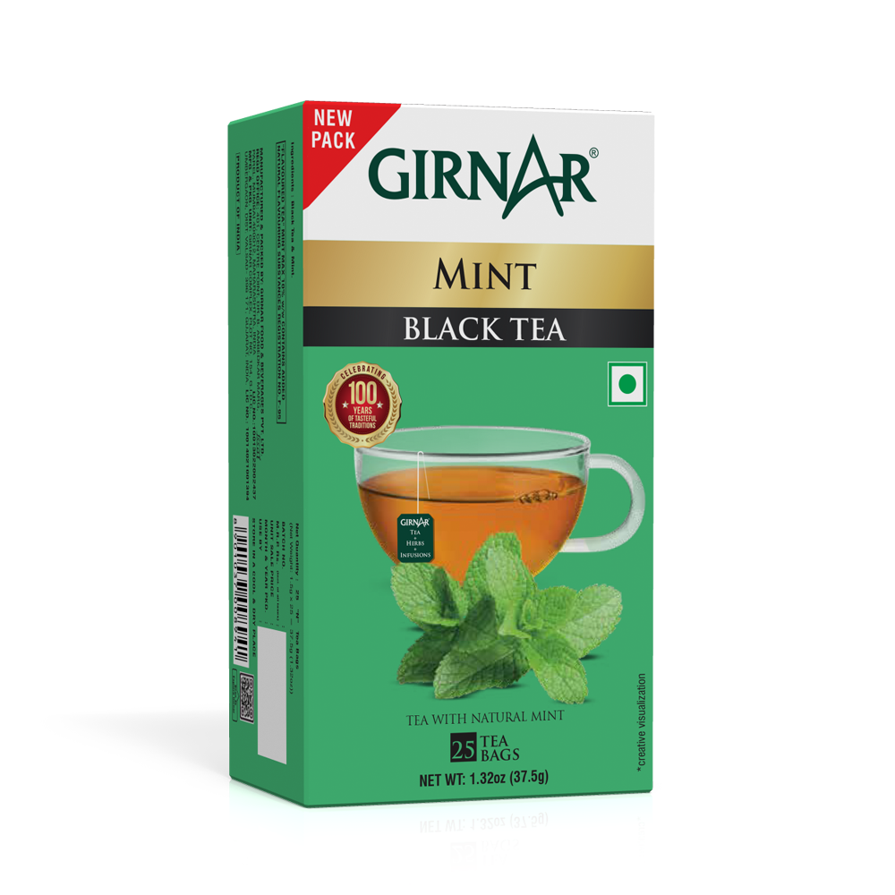 Girnar Black Tea Bags - Pudina