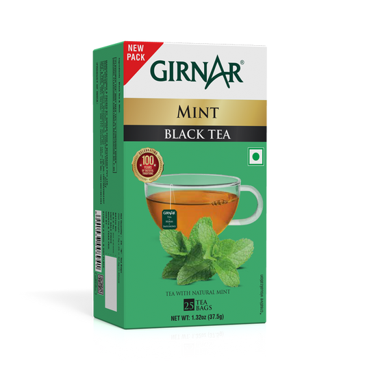 Girnar Black Tea Bags - Pudina