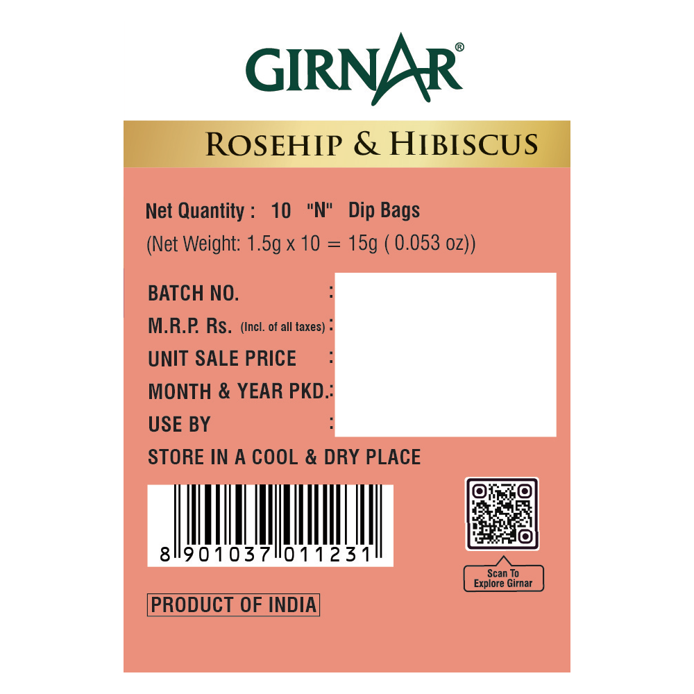 Girnar Rosehip & Hibiscus Herbal Infusion
