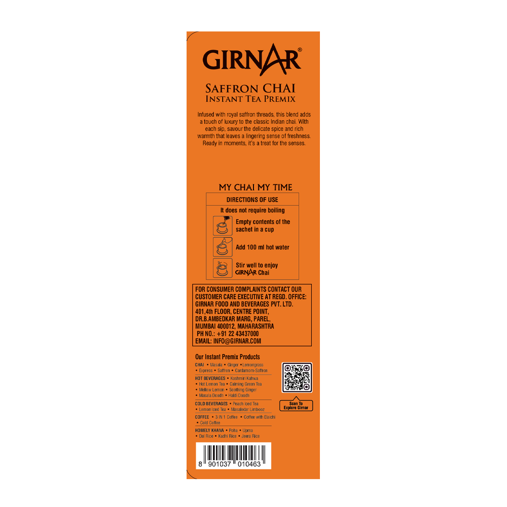 Girnar Instant Tea Premix With Saffron