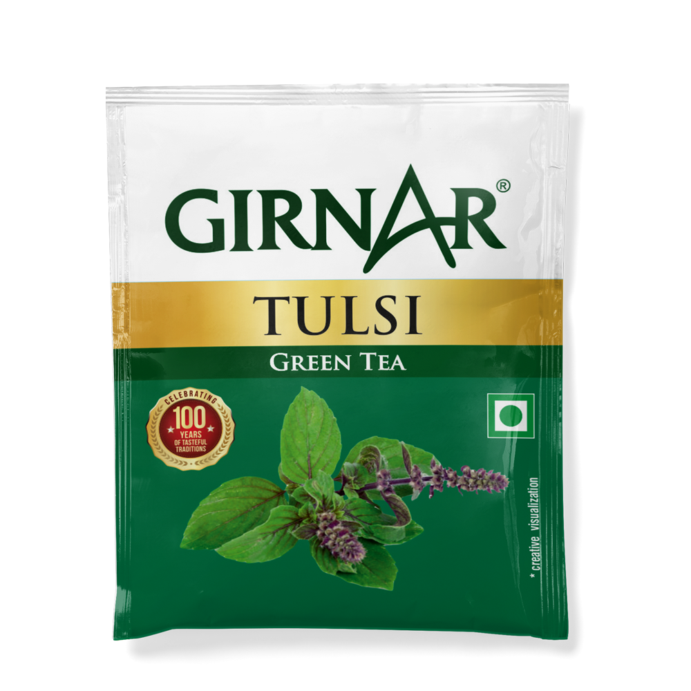 Girnar Green Tea Bags - Tulsi