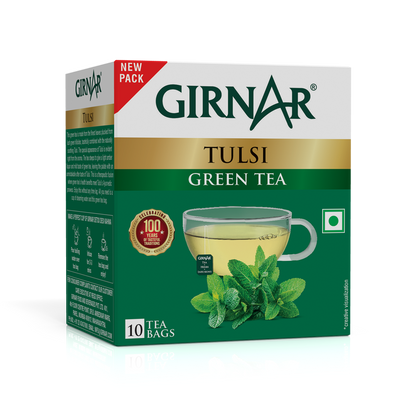 Girnar Green Tea Bags - Tulsi