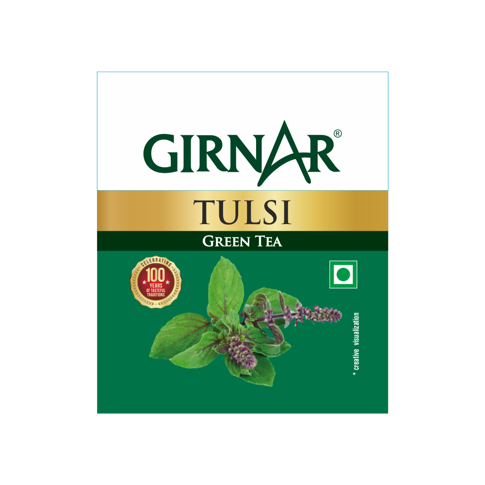 Girnar Green Tea Bags - Tulsi