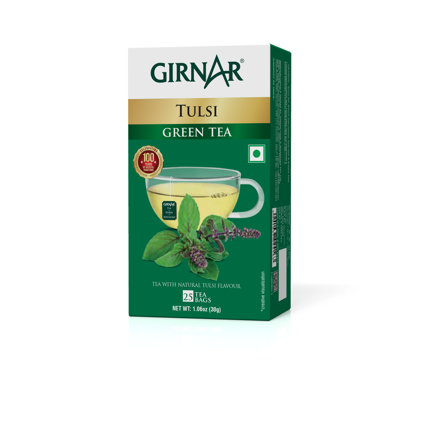 Girnar Green Tea Bags - Tulsi