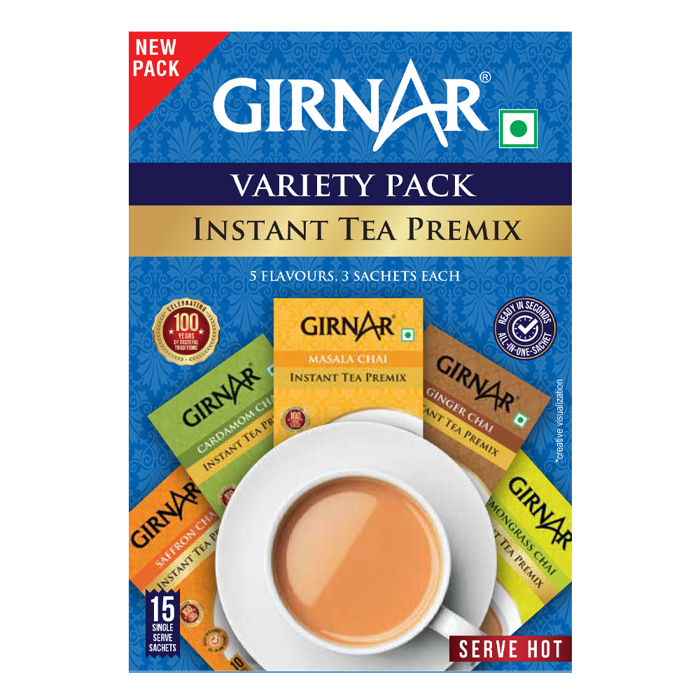 Girnar Instant Tea Premix Variety Pack