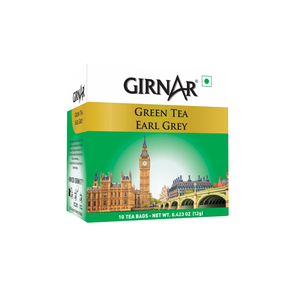 Girnar Green Tea Bags - Earl Grey – Girnar Tea