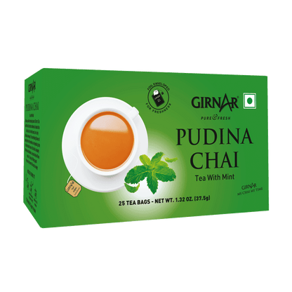 Girnar Black Tea Bags - Pudina